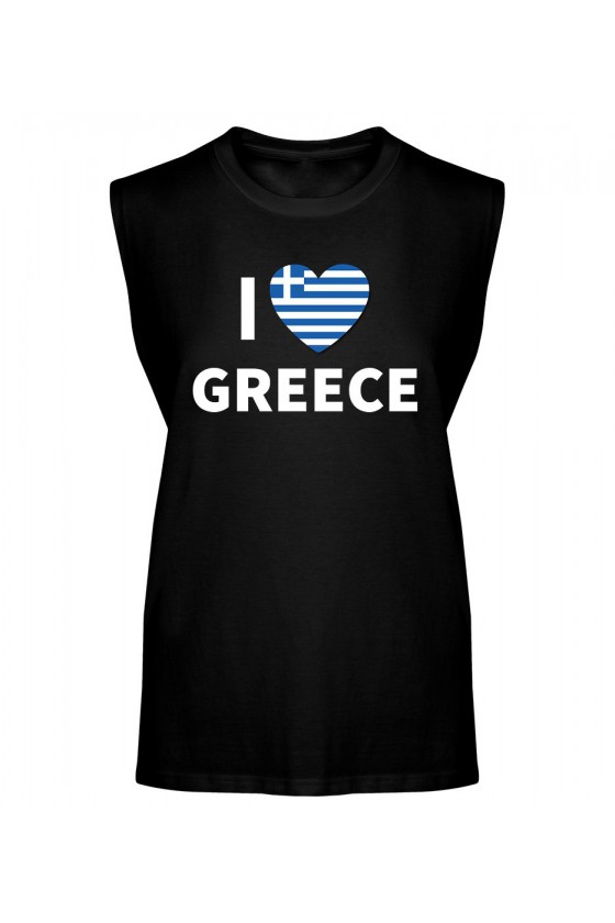 Koszulka Męska Tank Top I Love Greece