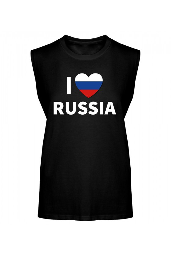Koszulka Męska Tank Top I Love Russia