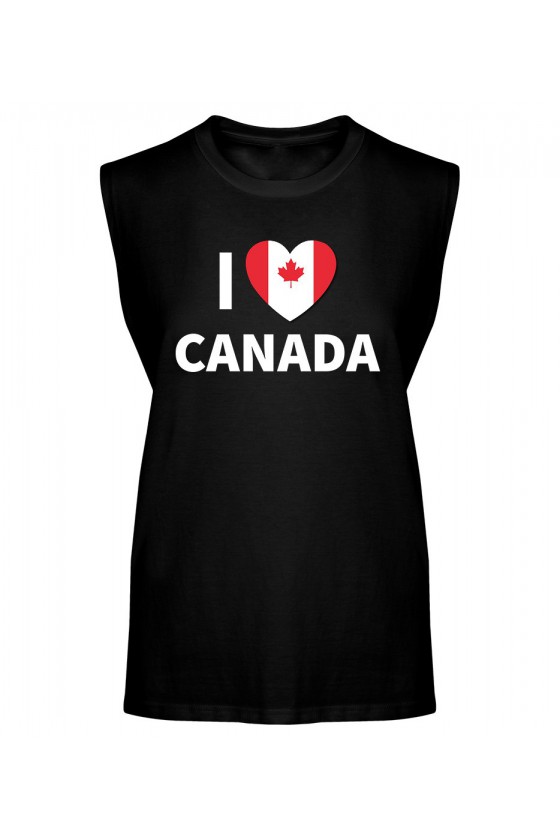 Koszulka Męska Tank Top I Love Canada