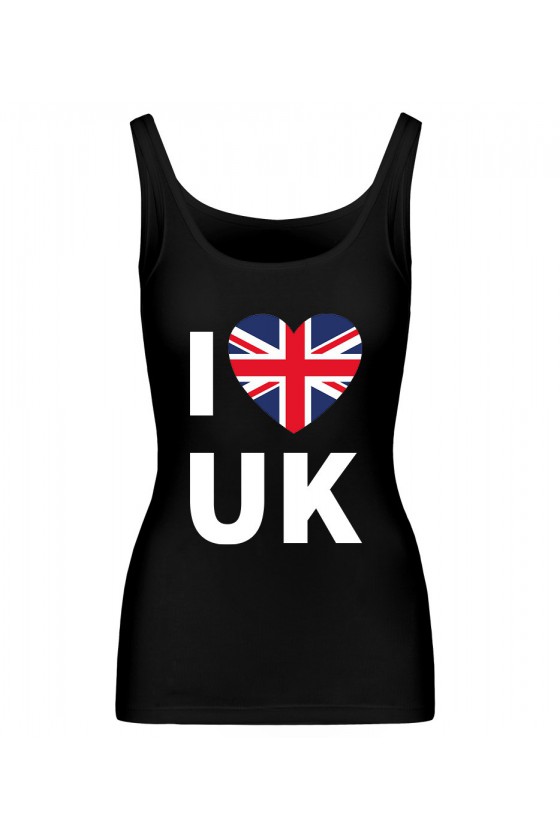 Koszulka Damska Tank Top I Love UK