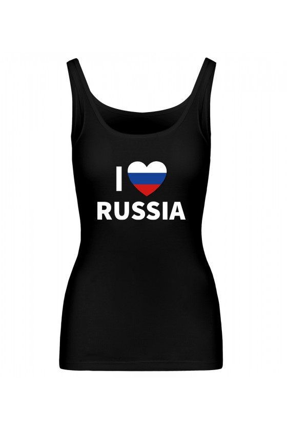 Koszulka Damska Tank Top I Love Russia