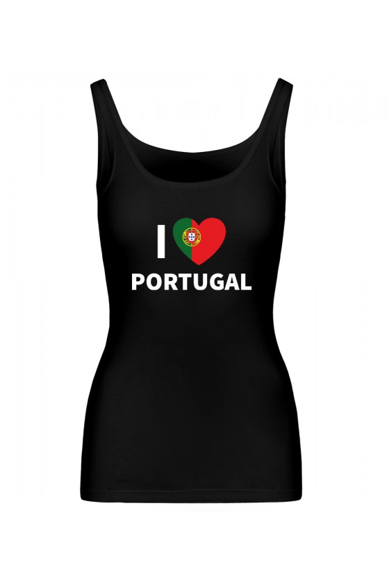 Koszulka Damska Tank Top I Love Portugal