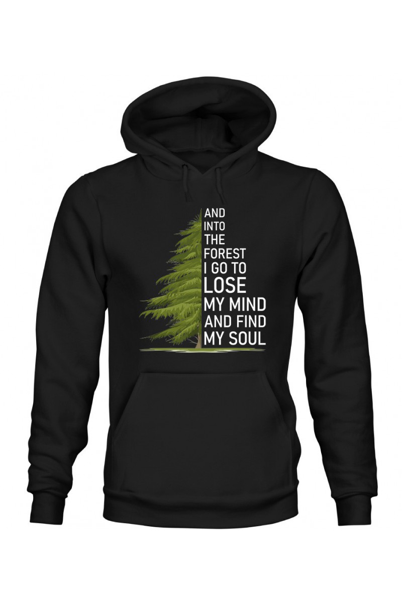 Bluza Męska z Kapturem And Into The Forest I Go To Lose My Mind And Find My Soul