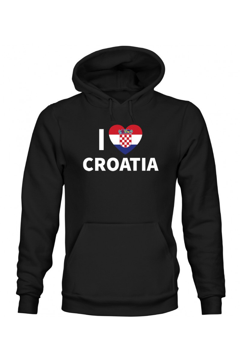 Bluza Męska z Kapturem I Love Croatia