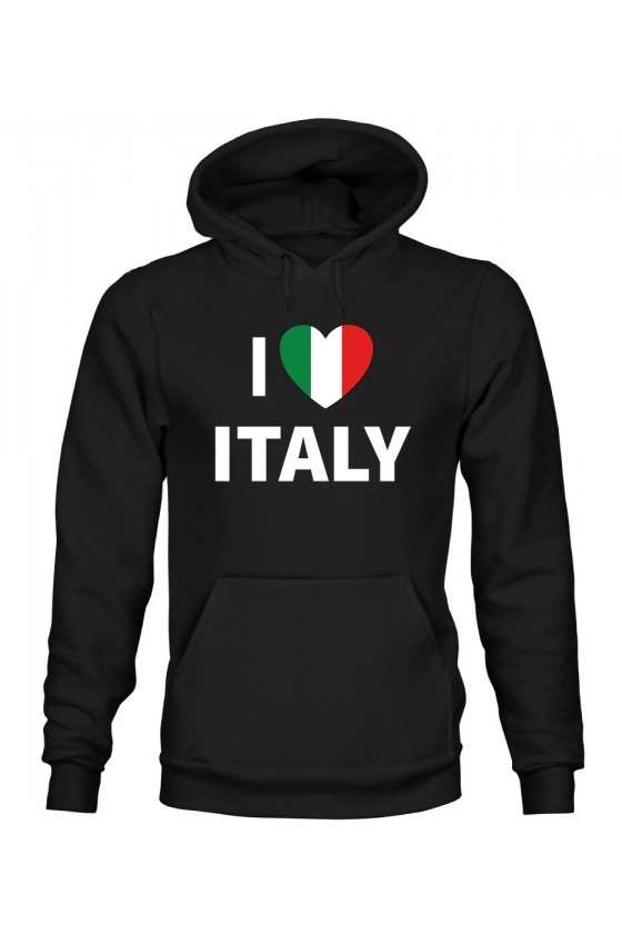 Bluza Męska z Kapturem I Love Italy