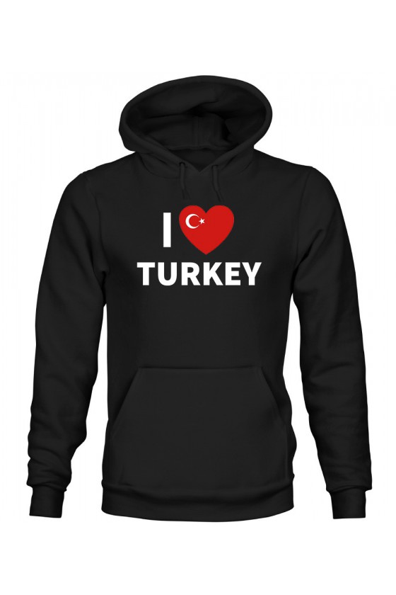 Bluza Męska z Kapturem I Love Turkey
