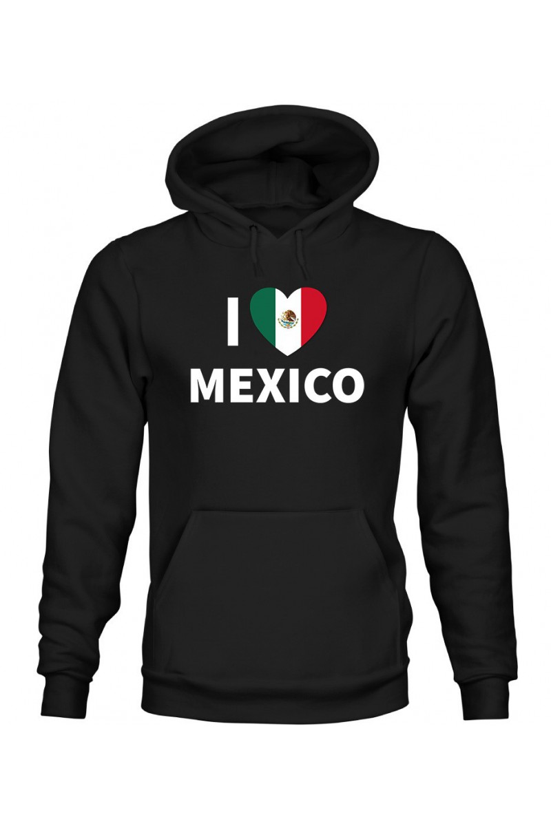 Bluza Męska z Kapturem I Love Mexico