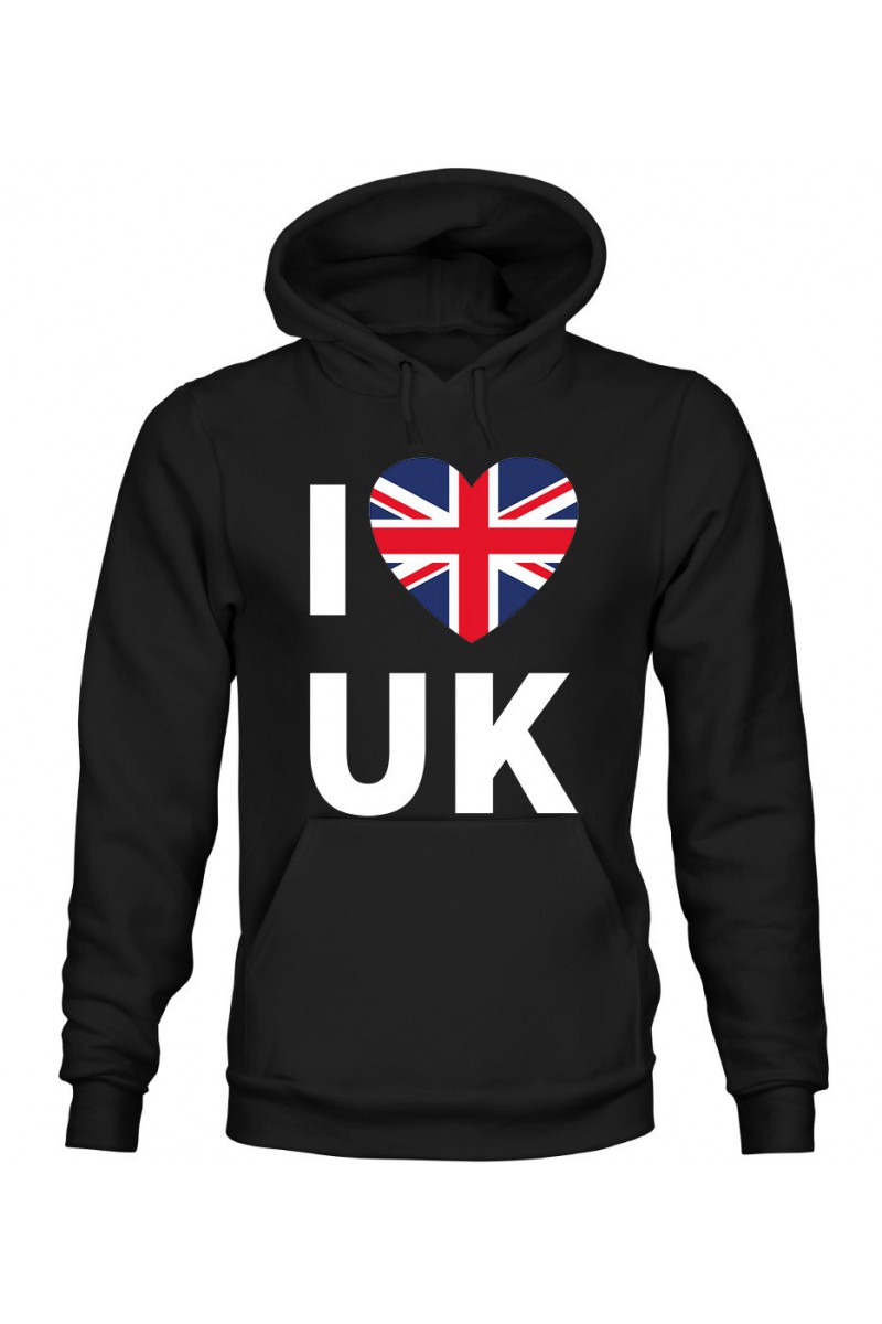 Bluza Męska z Kapturem I Love UK