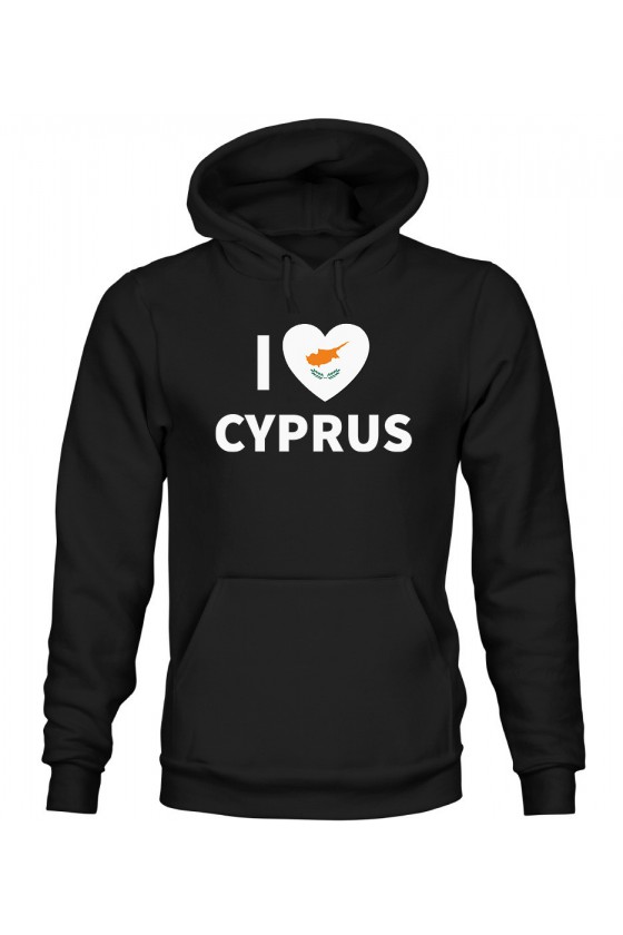 Bluza Męska z Kapturem I Love Cyprus