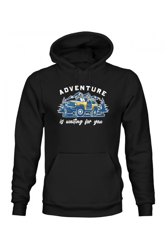 Bluza Męska z Kapturem Adventure Is Waiting For You