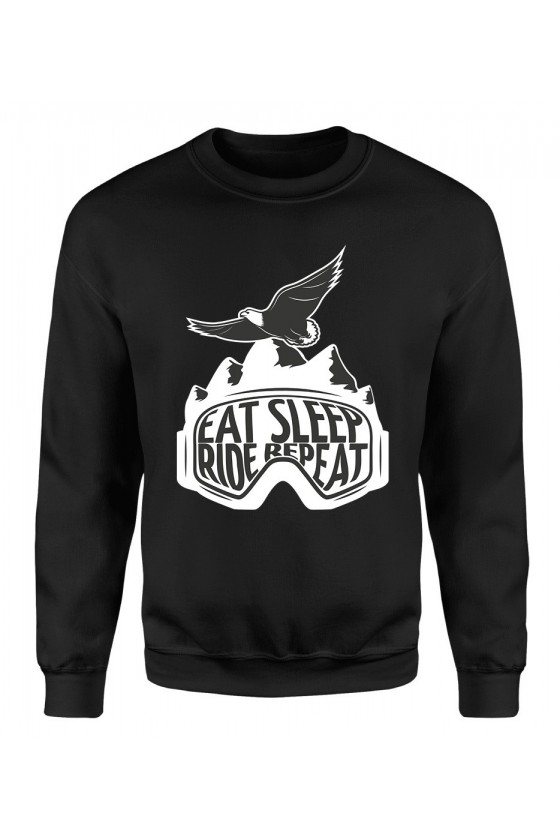 Bluza Męska Klasyczna Eat, Sleep, Ride, Repeat