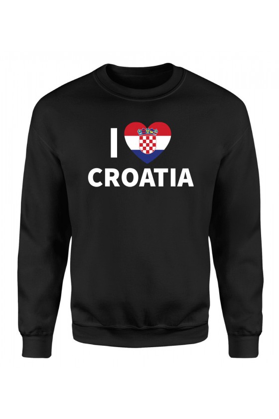 Bluza Męska Klasyczna I Love Croatia