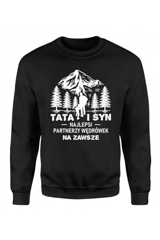 Bluza Męska Klasyczna Tata I Syn, Najlepsi Partnerzy Wędrówek Na Zawsze