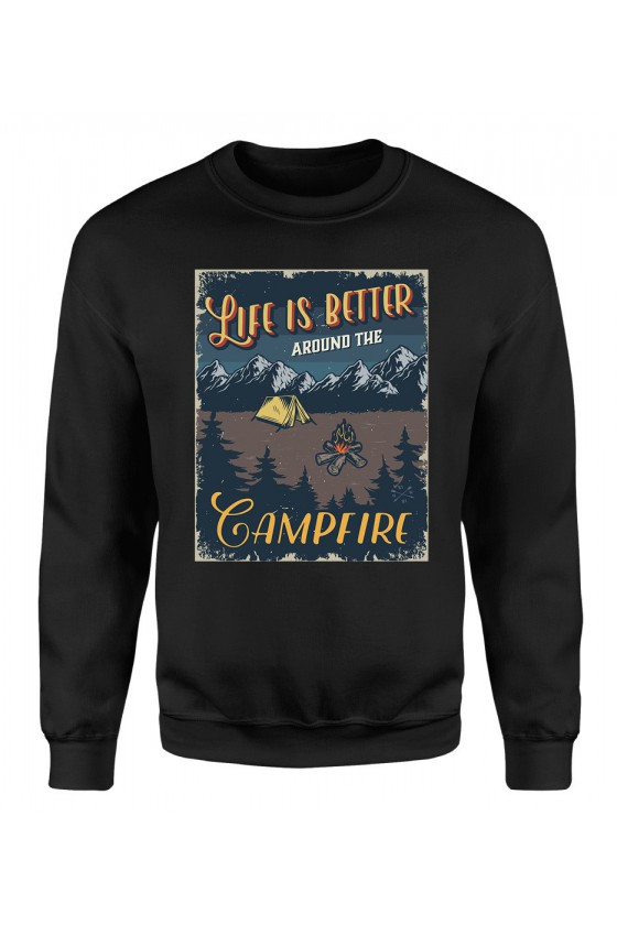 Bluza Damska Klasyczna Life Is Better Around The Campfire