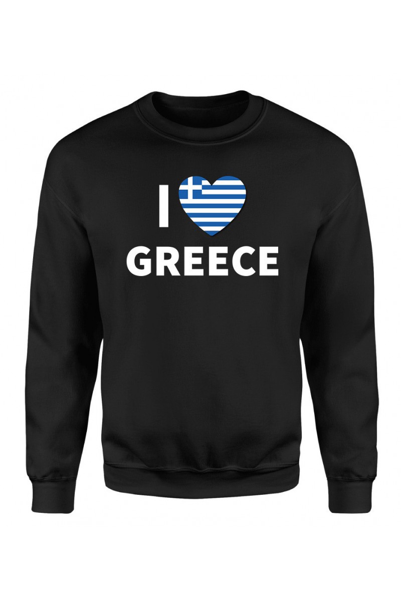 Bluza Damska Klasyczna I Love Greece Bluza Damska Klasyczna I Love Greece