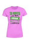 Koszulka Damska Ta Kobieta Kocha Chodzenie Po Górach Ze Swoim Mężem
