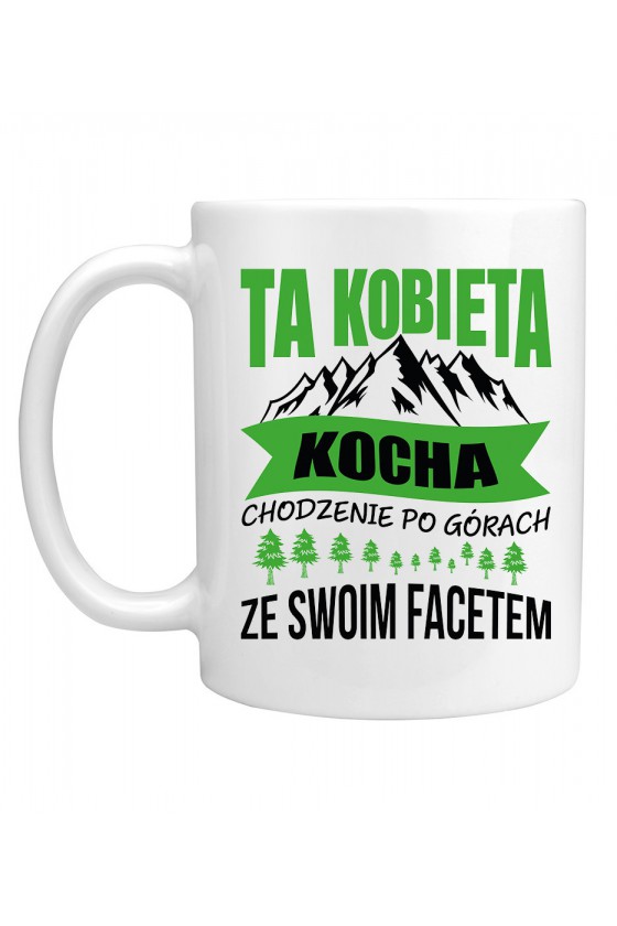 Kubek Ta Kobieta Kocha Chodzenie Po Górach Ze Swoim Facetem