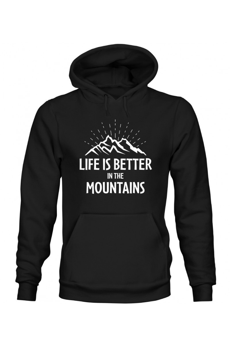 Bluza Męska z Kapturem Life Is Better In The Mountains