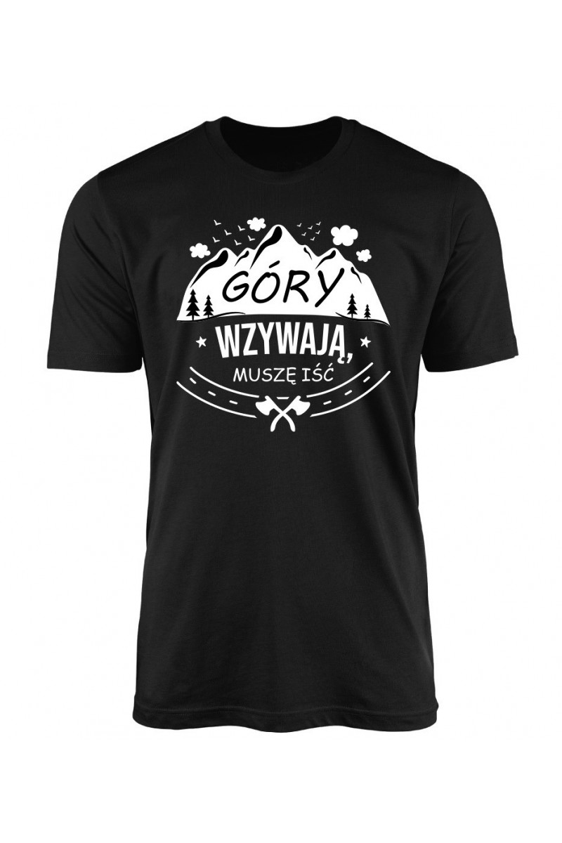 Koszulka Męska Góry Wzywają, Muszę Iść Koszulka Męska Góry Wzywają, Muszę Iść
