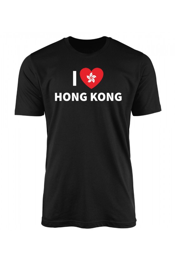 Koszulka Męska I Love Hong Kong