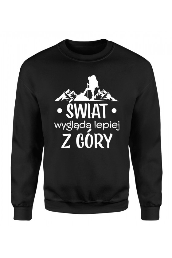 Bluza Męska Klasyczna Świat Wygląda Lepiej z Góry