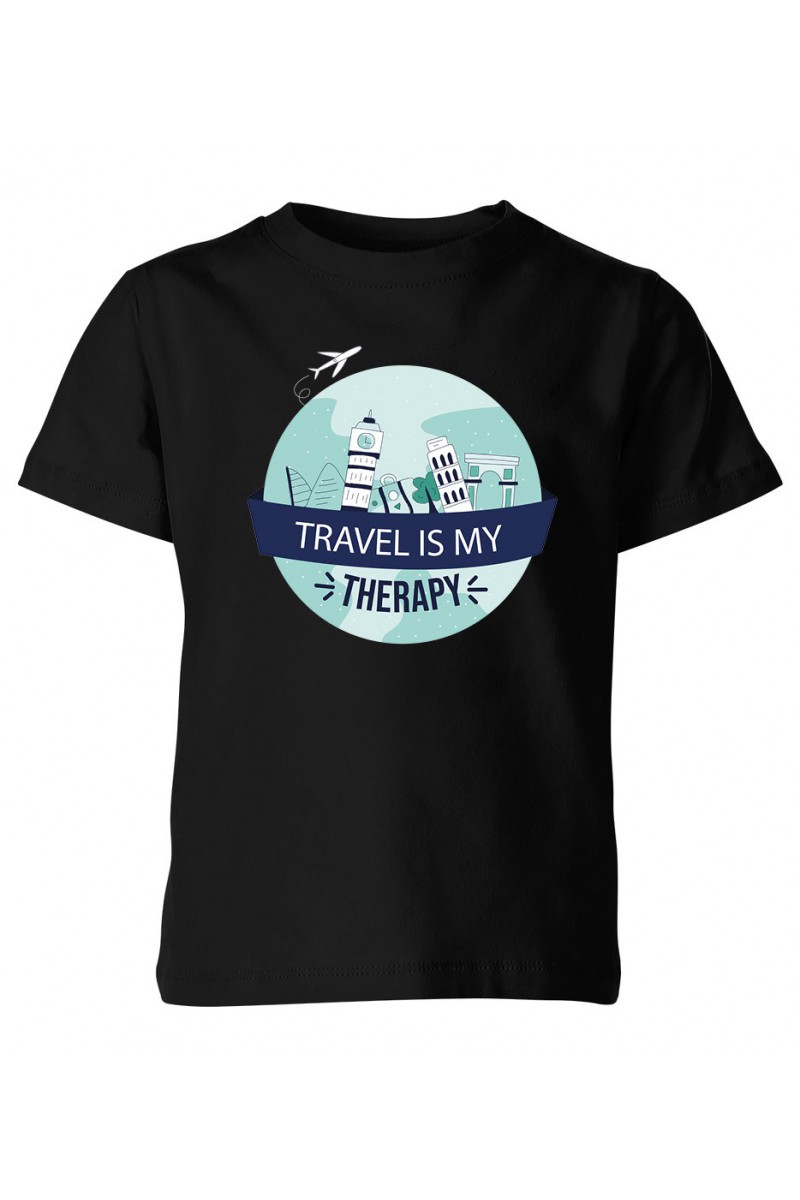 Koszulka Dziecięca Travel Is My Therapy II
