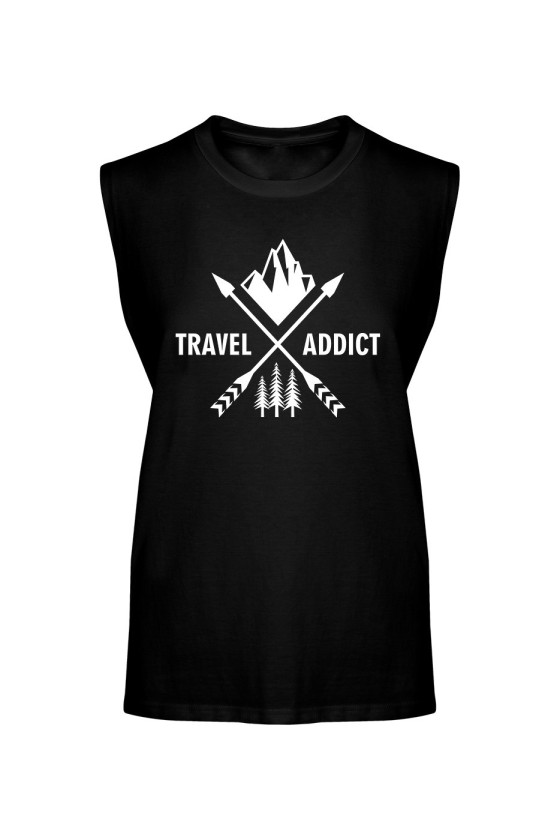 Koszulka Męska Tank Top Travel Addict