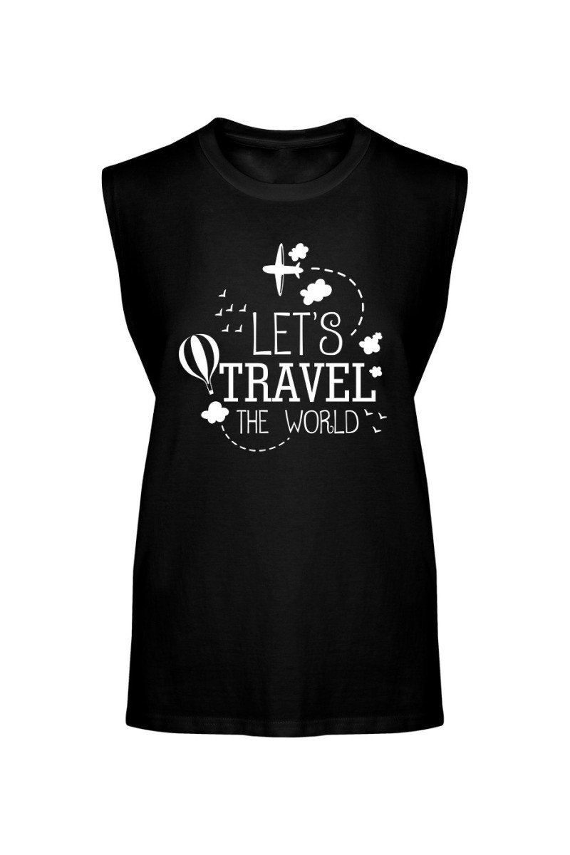 Koszulka Męska Tank Top Let's Travel The World