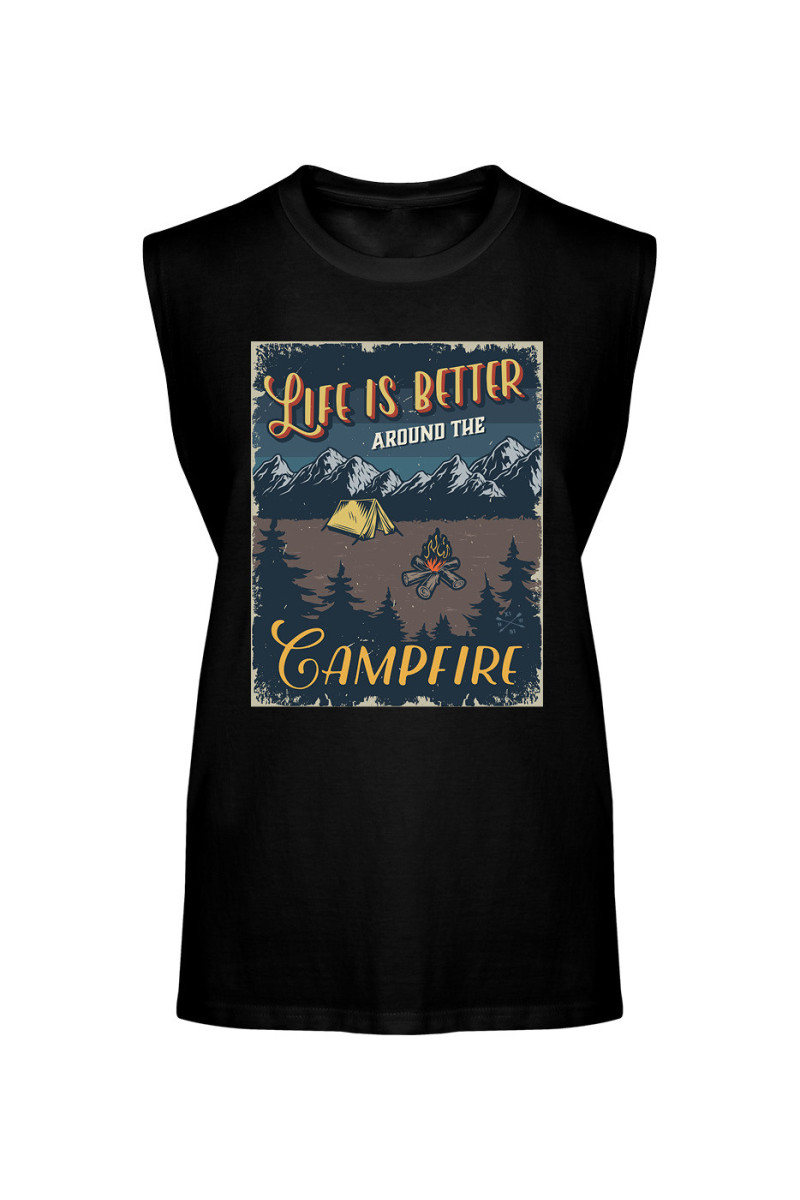 Koszulka Męska Tank Top Life Is Better Around The Campfire