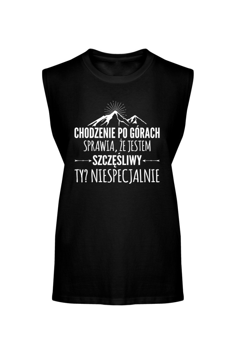 Koszulka Męska Tank Top Chodzenie Po Górach Sprawia, Że Jestem Szczęśliwy Koszulka Męska Tank Top Chodzenie Po Górach Sprawia, Że Jestem Szczęśliwy