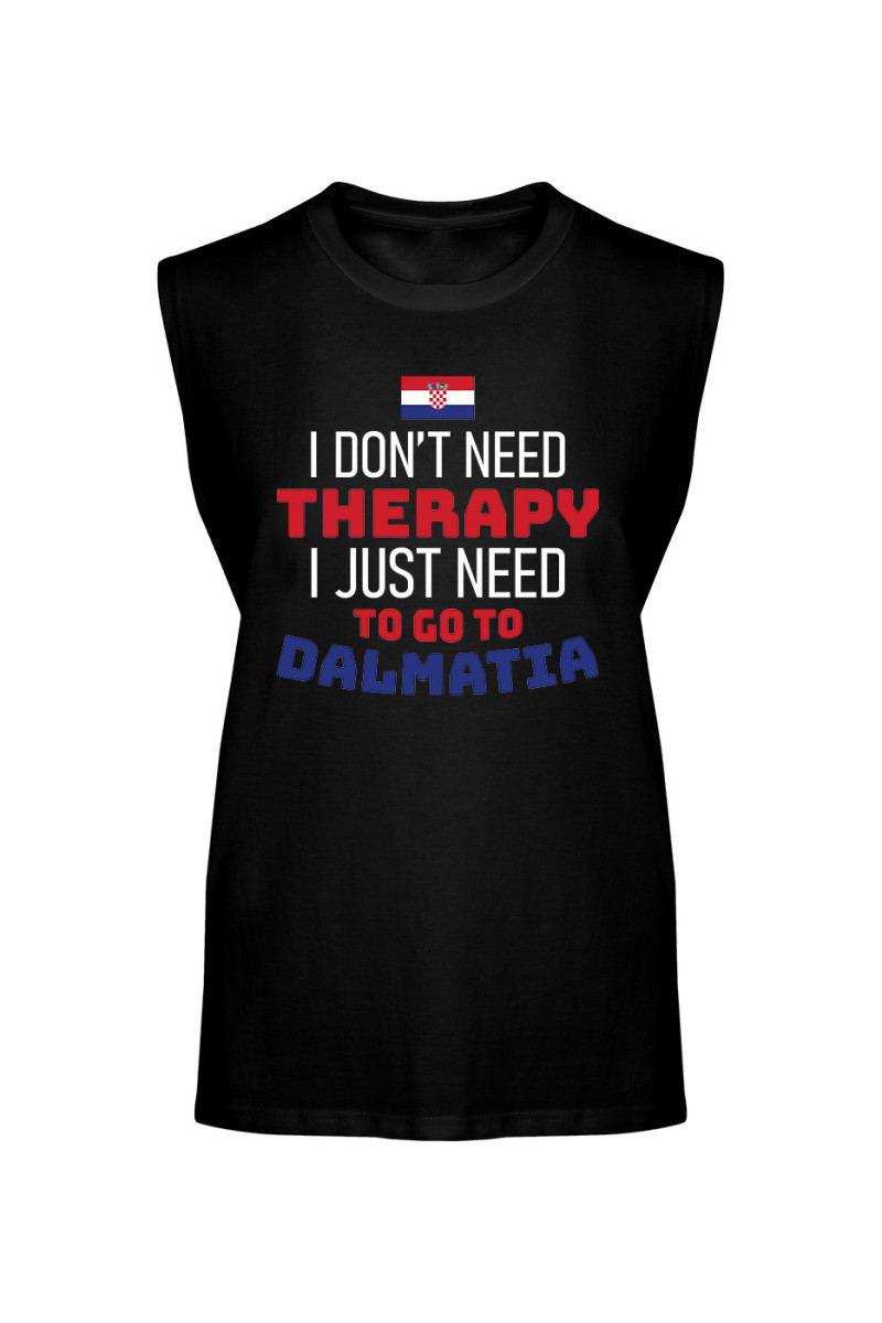 Koszulka Męska Tank Top I Don't Need Therapy I Just Need To Go To Dalmatia