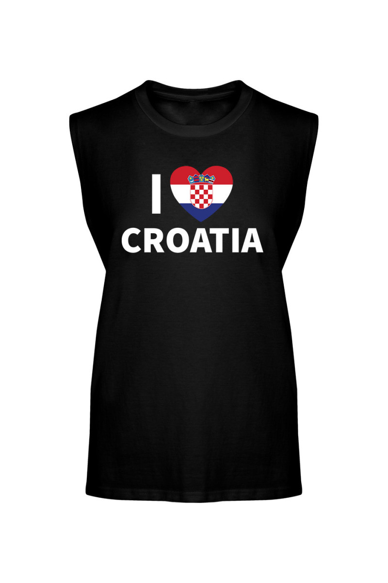 Koszulka Męska Tank Top I Love Croatia