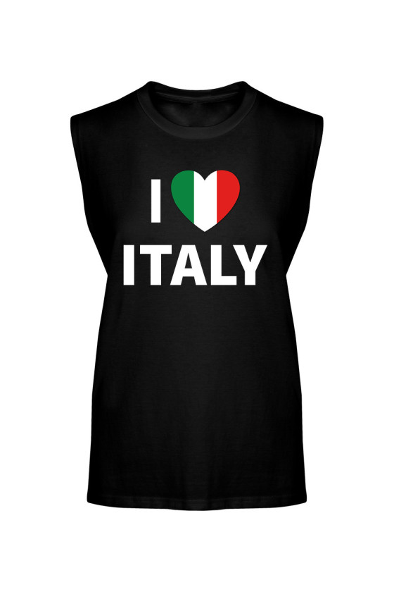 Koszulka Męska Tank Top I Love Italy