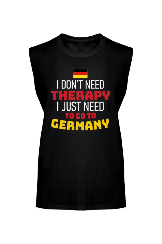 Koszulka Męska Tank Top I Don't Need Therapy I Just Need To Go To Germany