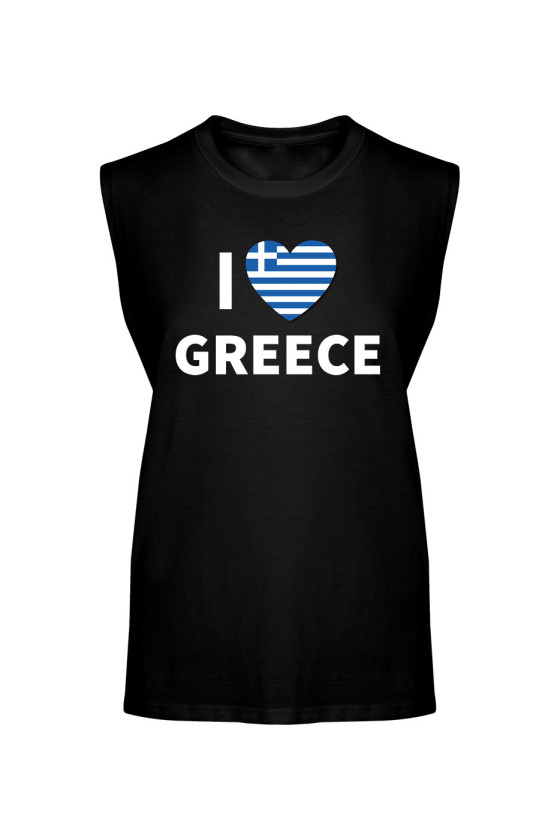 Koszulka Męska Tank Top I Love Greece