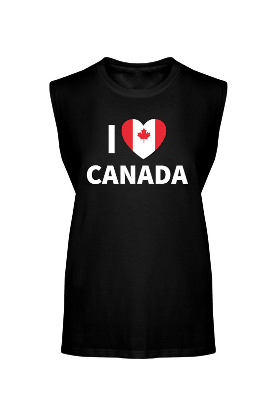 Koszulka Męska Tank Top I Love Canada