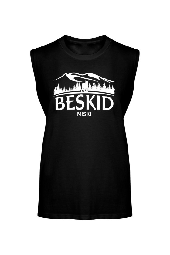 Koszulka Męska Tank Top Beskid Niski Pasmo Górskie