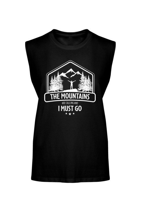 Koszulka Męska Tank Top The Mountains Are Calling And I Must Go