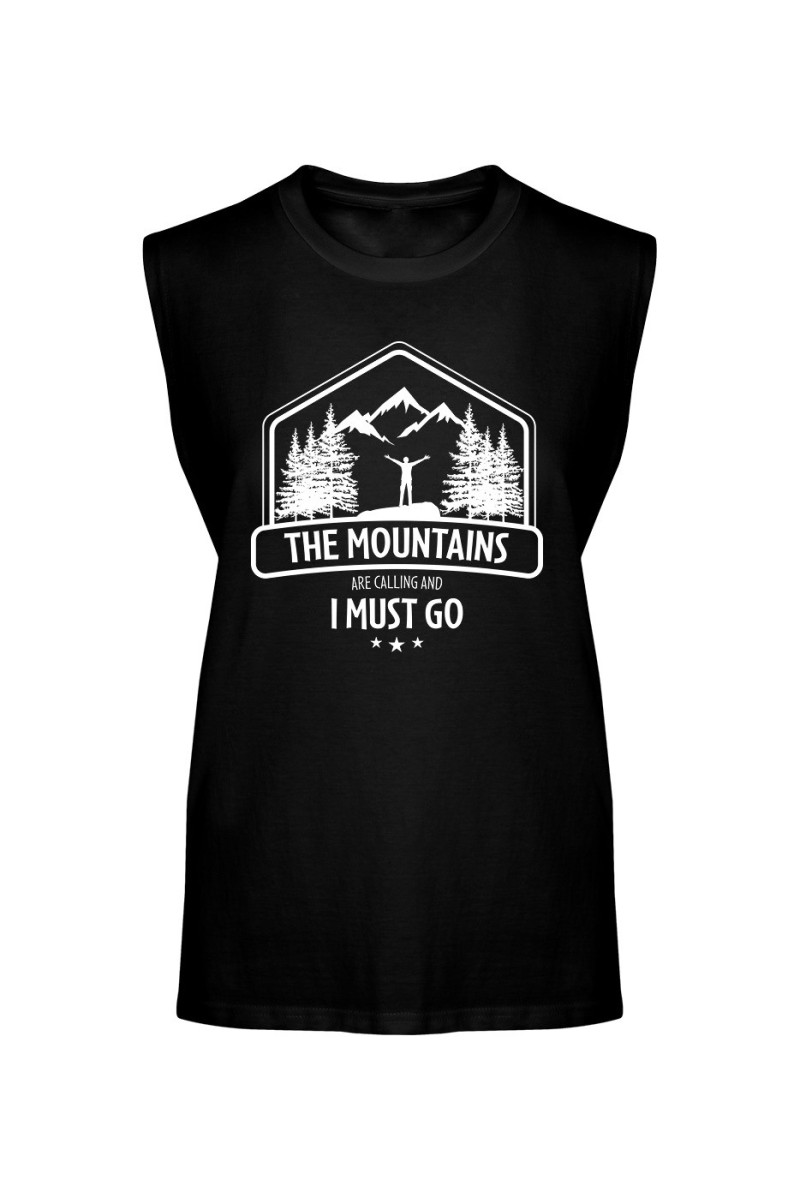 Koszulka Męska Tank Top The Mountains Are Calling And I Must Go