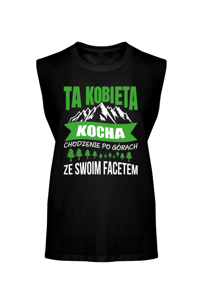 Koszulka Męska Tank Top Ta Kobieta Kocha Chodzenie Po Górach Ze Swoim Facetem