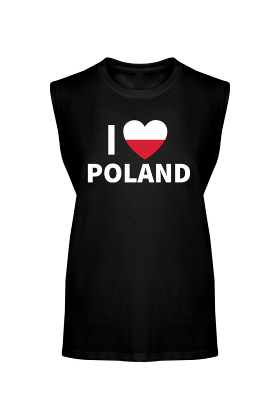 Koszulka Męska Tank Top I Love Poland