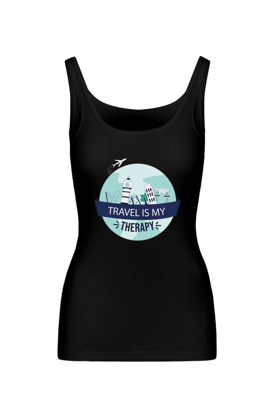 Koszulka Damska Tank Top Travel Is My Therapy II