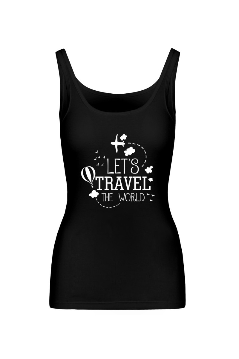 Koszulka Damska Tank Top Let's Travel The World