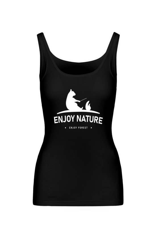 Koszulka Damska Tank Top Enjoy Nature, Enjoy Forest