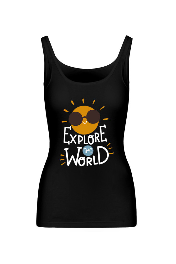 Koszulka Damska Tank Top Explore The World