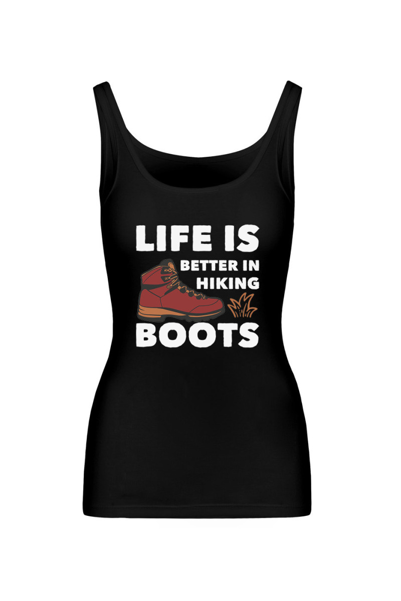 Koszulka Damska Tank Top Life Is Better In Hiking Boots