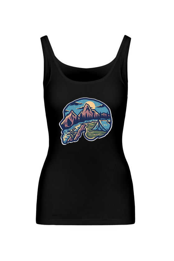 Koszulka Damska Tank Top Skull View