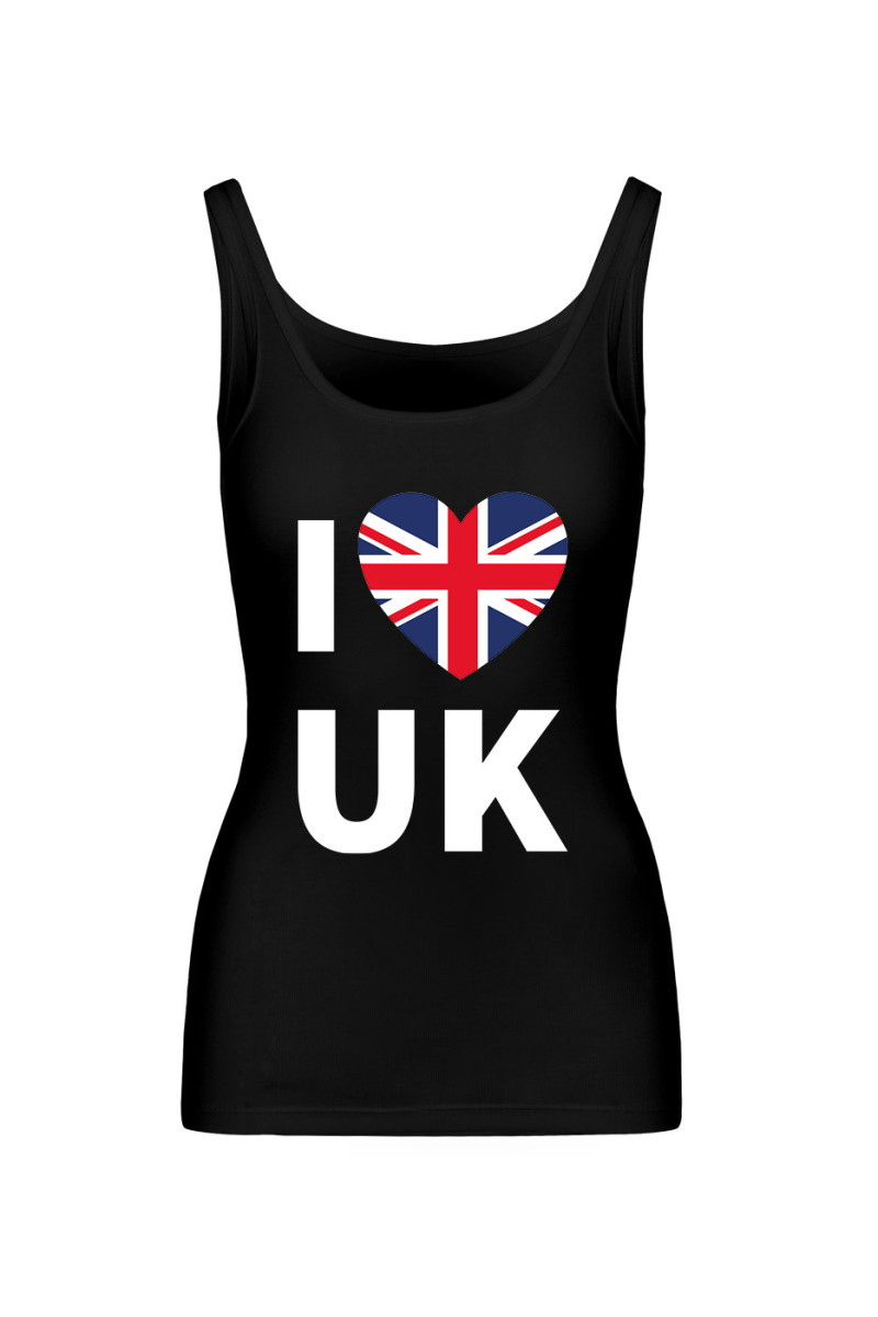 Koszulka Damska Tank Top I Love UK Koszulka Damska Tank Top I Love UK