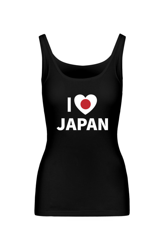 Koszulka Damska Tank Top I Love Japan