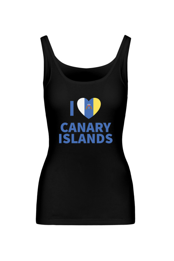 Koszulka Damska Tank Top I Love Canary Islands